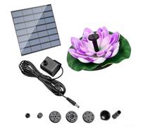 HOHOVYVY Fontana a energia solare Lotus Set per laghetto da giardino e bagno per uccelli con flusso d'acqua regolabile e struttura resistente alle intemperie(1)