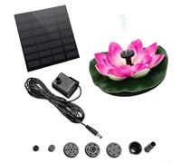HOHOVYVY Fontana a energia solare Lotus Set per laghetto da giardino e bagno per uccelli con flusso d'acqua regolabile e struttura resistente alle intemperie(3)