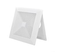 HOHOVYVY Griglia di ventilazione, 150 mm, diffusore quadrato in ABS per aria condizionata cappa di ventilazione con piastra a molla bloccabile (150)