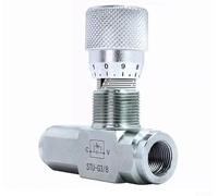 HOHOVYVY Idraulico Monouso Valvola di Controllo del Flusso STU-G1/4 46 GPM 5800 PSI Raccordo filettato 1/4 Pollice NPT Controllo Precisione Per Liquidi E Gas (STU-G3/8)