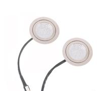 HOHOVYVY Lampada a LED rotonda per cappe da cucina, 12 V, 1,5 W, con 9 perle luminose, luce bianca, per cappe da cucina integrate, 2 pezzi