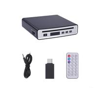 HOHOVYVY Lettore CD esterno USB con trasmettitore AUX e FM, corpo robusto in ABS, dimensioni compatte 16 x 15,5 x 3,8 cm, adatto per auto e in viaggio