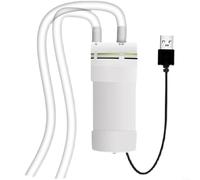 HOHOVYVY Mini pompa dell'acqua a batteria, USB 4 l/min, pompa autoadescante con spegnimento automatico, per acquario, idroponica (1 metro)