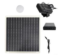HOHOVYVY Pannello solare da 10 W, con scatola della batteria, ventilatore portatile per riscaldamento auto, riscaldamento degli animali e asciugatura, design compatto con controllo della temperatura