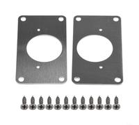 HOHOVYVY Piastra di riparazione cerniere in acciaio inox 90X50 mm per cerniere dell'armadio e mobili, kit di riparazione con viti di fissaggio per rafforzare le pareti laterali delle porte (2 pezzi-A)