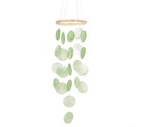 HOHOVYVY Scacciapensieri a forma di conchiglia, scacciapensieri decorativi, per giardino, decorazione da appendere, confezione da 1 (verde)