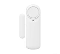 HOHOVYVY Sensore Smart WLAN per porta e finestra con allarme a batteria da 90 dB, compatibile con Alexa per casa, ufficio e camper bianco