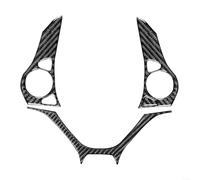 HOHOVYVY Set di modanature decorative per volante in vero carbonio con rivestimento epossidico per Honda Civic 9 Coupe/Sedan 2012-2015, nero, adatto per automobilisti