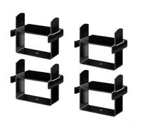 HOHOVYVY Set di morsetti a molla a lama in acciaio inox per molle da 2,5 pollici, 4 pezzi per kit resistente per migliorare la stabilità e il controllo della coppia dell'asse su camion, rimorchi (nero