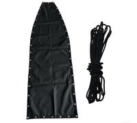 HOHOVYVY Telo di ricambio per poltrona sospesa in textilene, sedia a dondolo con corda, 64 x 197 x 23 cm, nero (1 pezzo senza tasche)