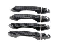 HOHPMGFGNN auto Chrome Decorazione Esterna Accessori Auto Maniglia Della Porta Cornice Sticker Cover Per H& Per Grandeur Per Azera Per IG 2020-2023(Carbon Fiber A)
