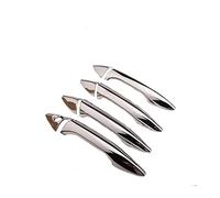 HOHPMGFGNN auto Per HYUNDAI Per Elantra 2012 2013 2014 2015 2016 Nero Lucido Chrome Car Door Maniglia Copertura Trim Adesivi Styling Accessori(Silver no buttons)