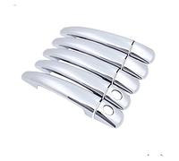 HOHPMGFGNN auto Per Peugeot Per Expert Per Tepee 2007-2016 Maniglia Per Auto In Fibra Di Carbonio Nera O ABS Chrome Maniglie Per Porte Cover Per Auto Styling(Silver 2 Keyhole 5 Door)