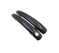 HOHPMGFGNN auto Per Peugeot Per Partner 2008-2018 Maniglia Per Auto In Fibra Di Carbonio Nera O ABS Chrome Maniglie Per Porte Cover Accessori Per Auto Styling(Handle 1 Keyholes,Carbon Fiber)