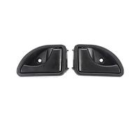 HOHPMGFGNN pannello Anteriore Sinistro E Destro Manopola Per Renault 1997-2007 Per Kangoo 1997-2003 Per Twingo Car Interior All'interno Maniglia Della Porta(Black 1Pair)