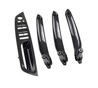 HOHPMGFGNN pannello Bracciolo Auto Anteriore Sinistro Sedile Del Conducente Per BMW E70 E71 X5 X6 LHD Maniglia Interna Della Porta Pannello Interno Pull Trim Copertura(RHD Carbon 4Pcs)