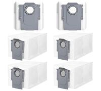 HoHumoca 6 Pièces Sacchetti di Ricambi per Roborock QV 35A/QV 35S/Saros 10R/Qrevo Curv/Qrevo Edge/Q Revo/Qrevo Pro/Qrevo MaxV/Qrevo S/Qrevo Master/S8 MaxV Ultra/S8 Max Ultra, 3L Grande Capacité