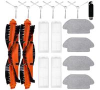 HoHumoca Accessori di Ricambio per Xiaomi Mi Robot Vacuum Mop 2S/ Mop Pro/Mop P/ STYJ02YM, Ricambio per Xiaomi Robot Vacuum S12/ S10 EU, 2 Spazzola Principale, 4 Filtri, 4 Panni, 6 Spazzola Laterale