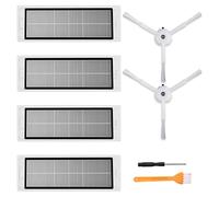 HoHumoca Filtri HEPA Accessori di Ricambi per Xiaomi Roborock S5 Max S6 Pure S6 MaxV S6 Max S4 Max S4 S5 S50 S51 S55 S6 S60 S65, 4 Filtri HEPA, 2 Spazzola Laterale
