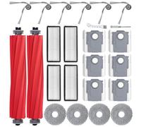 HoHumoca Kit di Accessori di Ricambi per Roborock QV 35A / QV 35S, 2 Spazzola Principale, 6 Sacchetti, 4 Filtri HEPA, 4 Panno, 6 Spazzola Laterale