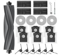 HoHumoca Ricambi per Dreame L10s Ultra Gen 3 /X40 Ultra complete /L40 Ultra/X40 Master, per Mova P50 Pro Ultra, 1 Spazzola Principale in Gomma, 6 Sacchetti, 4 Filtri HEPA, 4 Panno, 6 Spazzola Laterale