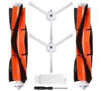 HoHumoca Spazzola Principale Accessori di Ricambi per Xiaomi Roborock S5 Max S6 Pure S6 MaxV S6 Max S4 Max S4 S5 S50 S51 S55 S6 S60 S65, 2 Spazzola Principale, 2 Spazzola Laterale