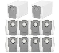 HoHumoca10 Sacchetti di polvere per Roborock S8 MaxV Ultra/S8 Max Ultra/Q Revo/Qrevo Pro/Qrevo S/Qrevo MaxV/Qrevo Curv/Qrevo Edge/Qrevo Slim/Qrevo Master/QV 35A/QV 35S/Saros 10R