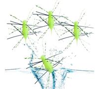 HohuzSruk Dice Bait | 4 Pezzi in Morbido Silicone Affondamento Lento Realistico | Esche Creature per Pesca in Acqua Salata - per Lago Fiume Stagno Riva Barca Mare Lancio e Drop Shot