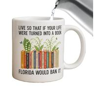 HohuzSruk Libro | da Acqua per Lettori e Appassionati di Libri | Decorazione Novità da 325ml per Bevande Calde o Fredde Casa Cucina Viaggio Regalo Donne Uomini Bibliotecari Insegnanti Amici