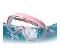 HohuzSruk Occhialini da nuoto per adulti, con montatura grande, in ABS, anti-UV, anti appannamento, senza perdite, impermeabili, per adulti, riducono i riflessi, proteggono gli occhi dalla luce solare