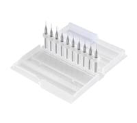 HOHXEN 10 Pezzi di Micro Punte al Tungsteno, Punte per PCB, Micro Punte - Diametro di Taglio: 0,3mm