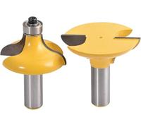 HOHXEN 2 Pezzi Porta D'ingresso per Tenoni Lunghi Router Bit, 1/2 Pollici Gambo Fresa per la Lavorazione del Legno Strumento per Cornici di Finestre in Legno, Armadi Cornici Tenone Insieme