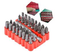 HOHXEN 33 Pezzi Set di Punte per Cacciavite, Sicurezza Bit Sets Tamper Proof Sicurezza Vite Hex Bit Head Set con Supporto Magnetico di Estensione Bit, 1/4" Kit Cacciavite Metrico - Scatola Rossa