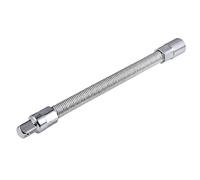 HOHXEN Chiave a Cricchetto con Prolunga Flessibile, Adattatore per Bussole a Impatto con Gambo Esagonale, Giunto Elastico Pieghevole con Anello di Collegamento - (Gambo 3/8 Pollice, Lunghezza 200mm)