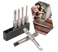 HOHXEN Set di 6 PZ da 50mm per Cacciavite a Taglio, Set di Inserti per Cacciaviti in Supporto, Bit Magnetici a Testa Piatta S2 in Acciaio Legato da 1/4'' con Gambo Esagonale-2mm 2.5mm 3mm 4mm 5mm 6mm