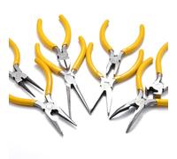 HOHXEN Set di 8 Mini Pinze da 4,5 Pollici, Tronchesi di Precisione Multiuso, Pinze a Becchi Tondi e Curvi per Fai da Te, Artigianato, Taglio di Rame, Alluminio e Filo di Acciaio Dolce