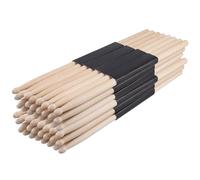 HOIGON 24 paia di bacchette per batteria, classiche bacchette in legno d'acero 5A, colore giallo solido, per principianti e artisti a lungo termine