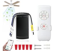 HOISGEAR Kit telecomando universale WiFi per ventilatore da soffitto con funzione muto, timer e controller Smart Life APP compatibile con Alexa