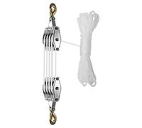 Hoist corda pesante - di sollevamento pulegge, puleggia corda da legare | Rivoluzionare l'esperienza di sollevamento, facile sollevamento per garage, officina, kayak, biciclette, stoccaggio, l