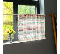 Hoisy 1 tenda corta moderna per sala da pranzo, larghezza 150 cm, tasca per bastone