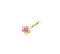 Hoisy 20G 0,8x7x3mm Acciaio Inossidabile 316L Stud per Piercing Naso Uomo, Stella con Zirconia Cubica, Piercing per Naso Nero Colorato