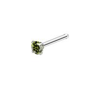 Hoisy 20G 0,8x7x3mm Piccolo Stud Naso Piercing Acciaio Inossidabile 316L Uomo, Quadrato/Rotondo/Stella/Cuore con Zirconio Cubique, Helix Piercing Argento Colorato Donna