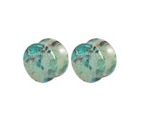 Hoisy Dilatatori Confezione da 1, 12mm(1/2 inch) Kit Dilatatori, Rotonda, Pietra, Verde