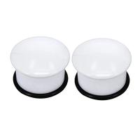 Hoisy Dilatatori per Orecchie 2PCS, Dilatatore Lobo Set 18mm(11/16 inch), Rotonda, Acrilico, Bianco