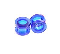 Hoisy Dilatatori per Orecchie Confezione da 2, Set Dilatatori Lobo Plug 5mm(4G), Cerchio Blu, Acrilico, Blu