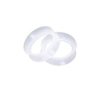 Hoisy Dilatatori per Orecchie Set da 2 Pezzi, 12mm(1/2 inch) Dilatatore Lobo Set, Squillo, Silicone, Trasparente