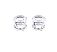 Hoisy Dilatatori Set da 2, Dilatatore Kit 14mm(9/16 inch), Cerchio Trasparente, Acrilico, Trasparente