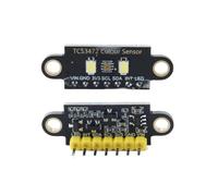 Hoite 2 pezzi TCS34725 Sensore di riconoscimento del colore Modulo di rilevamento della luce intensa RGB IIC basato su AMS TCS3472XFN con filtro di blocco degli infrarossi