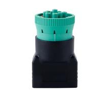 Hoite Adattatore convertitore da J1939 a 9 pin di tipo 2 verde a J1962 OBD2 a 16 pin per il connettore del dispositivo diagnostico OBD