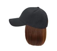 Hoite Cappello E Parrucca Integrati, per Berretto da Baseball da Donna con Parrucca Sintetica per Capelli Corti, Accessorio di Moda